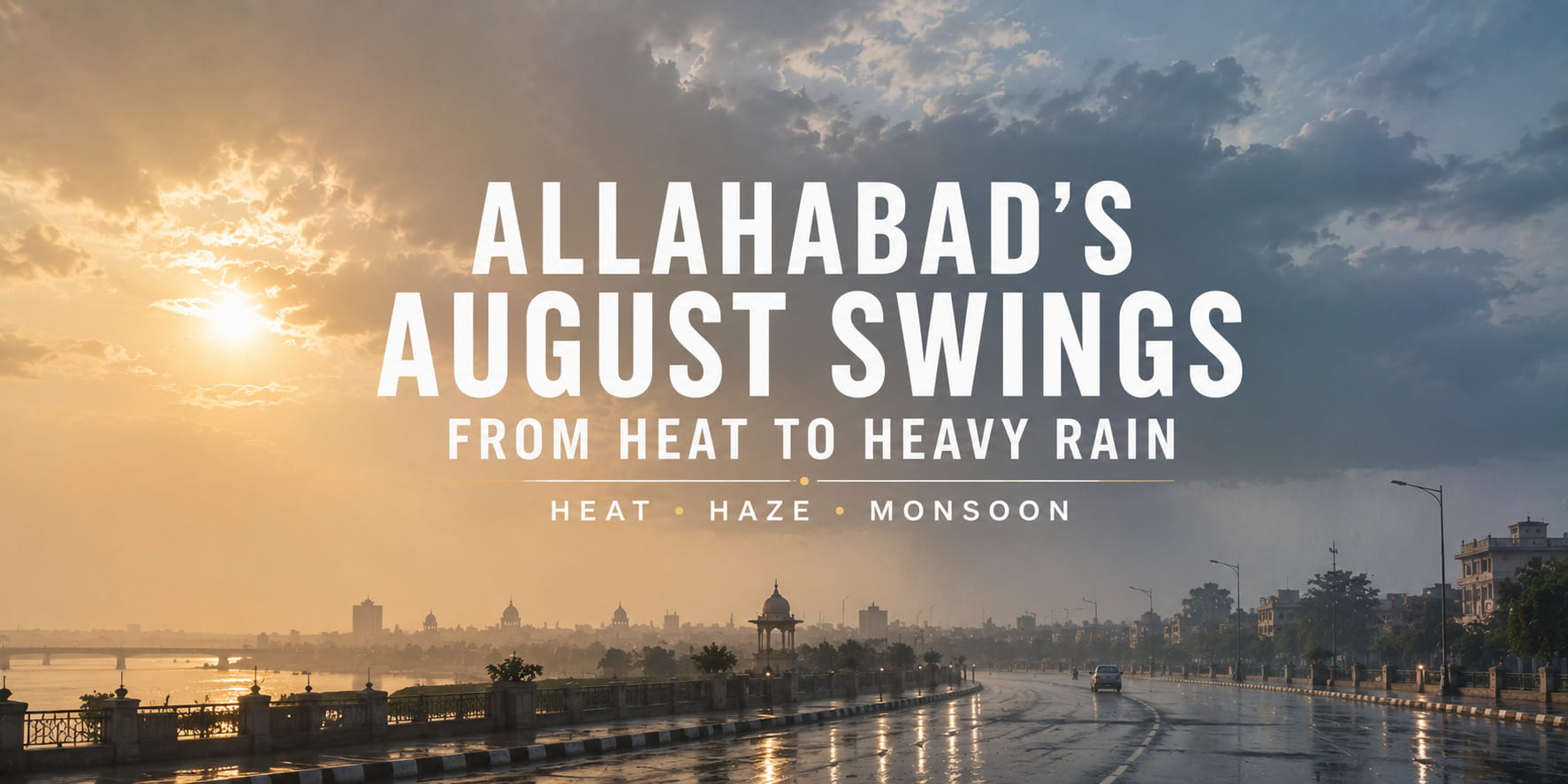 Allahabad's August Swings: Heat, Haze, and Heavy Rain