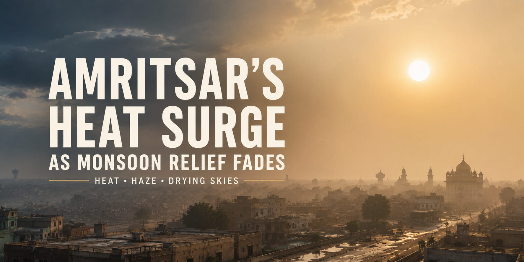 Amritsar August Heat Surge: Rain Fades, Haze Holds Firm