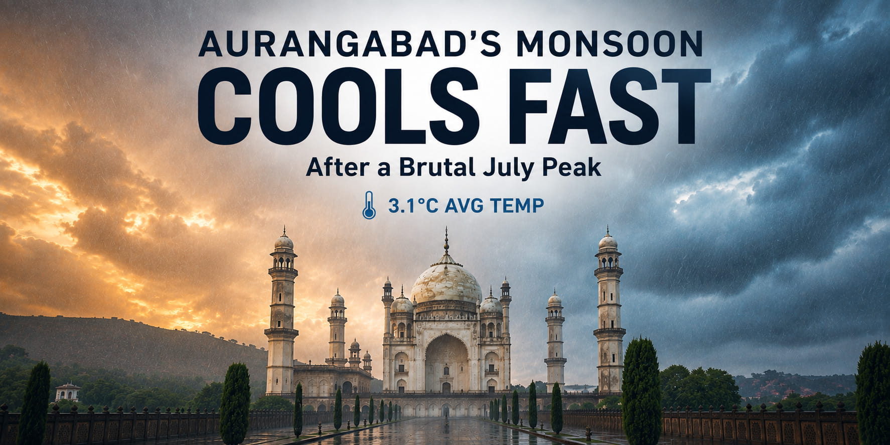 Aurangabad's Monsoon Cools Fast After a Brutal July Peak