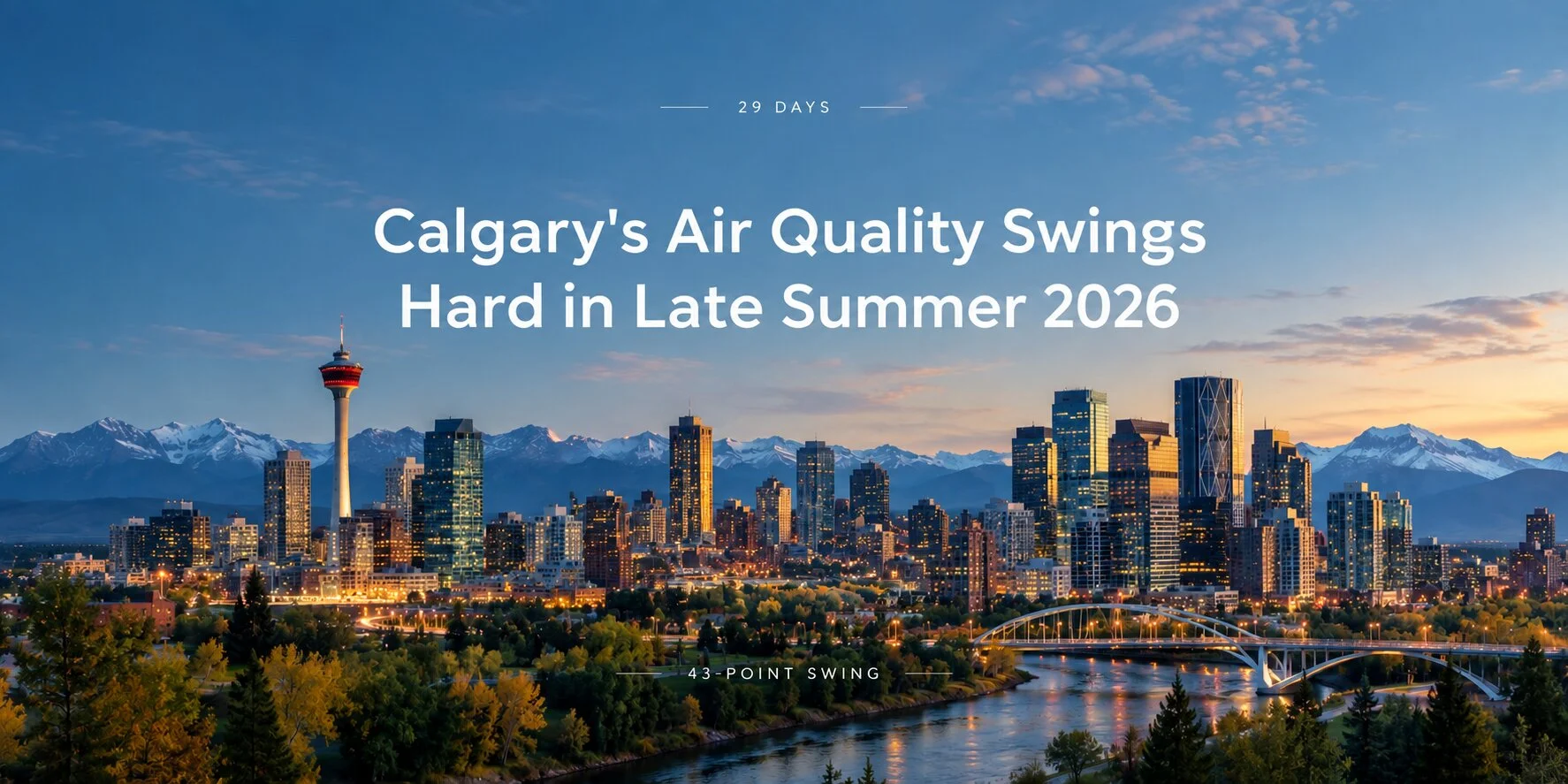Calgary's Air Quality Swings Hard in Late Summer 2026
