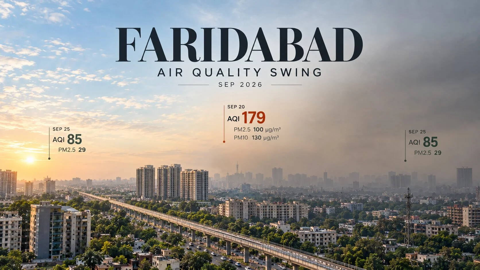 Faridabad's Air Swung Hard in September — Here's What the Data Shows