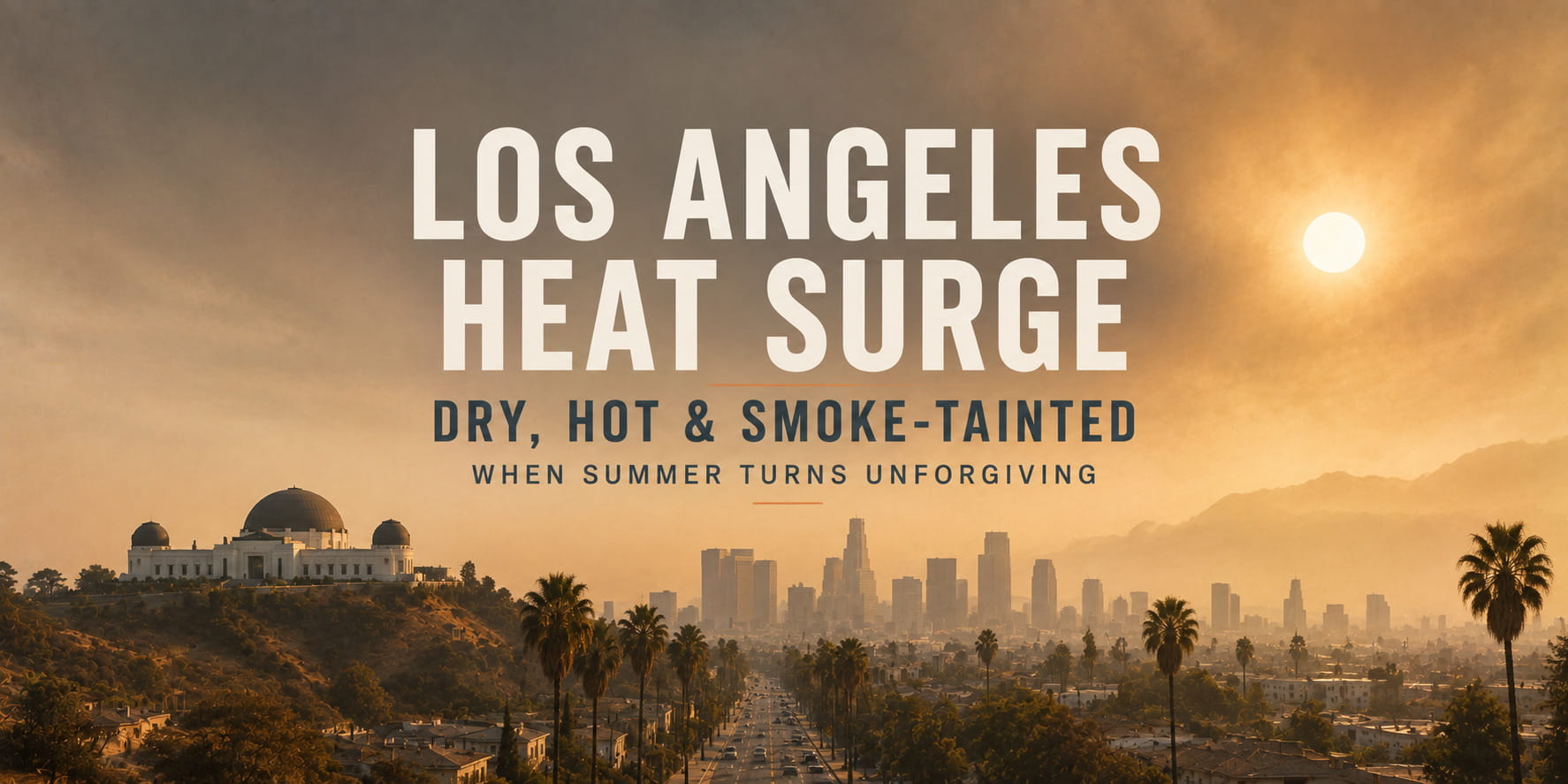 Los Angeles August Heat Surge: Smoke, Dryness and a City on Edge