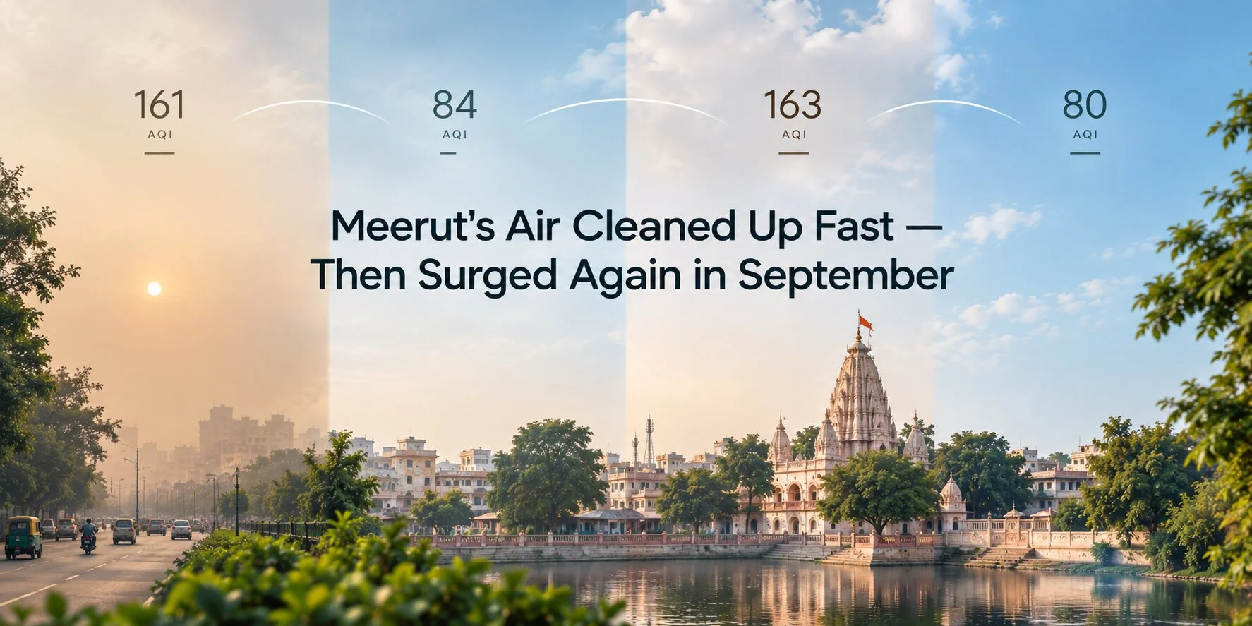 Meerut's Air Cleaned Up Fast — Then Surged Again in September