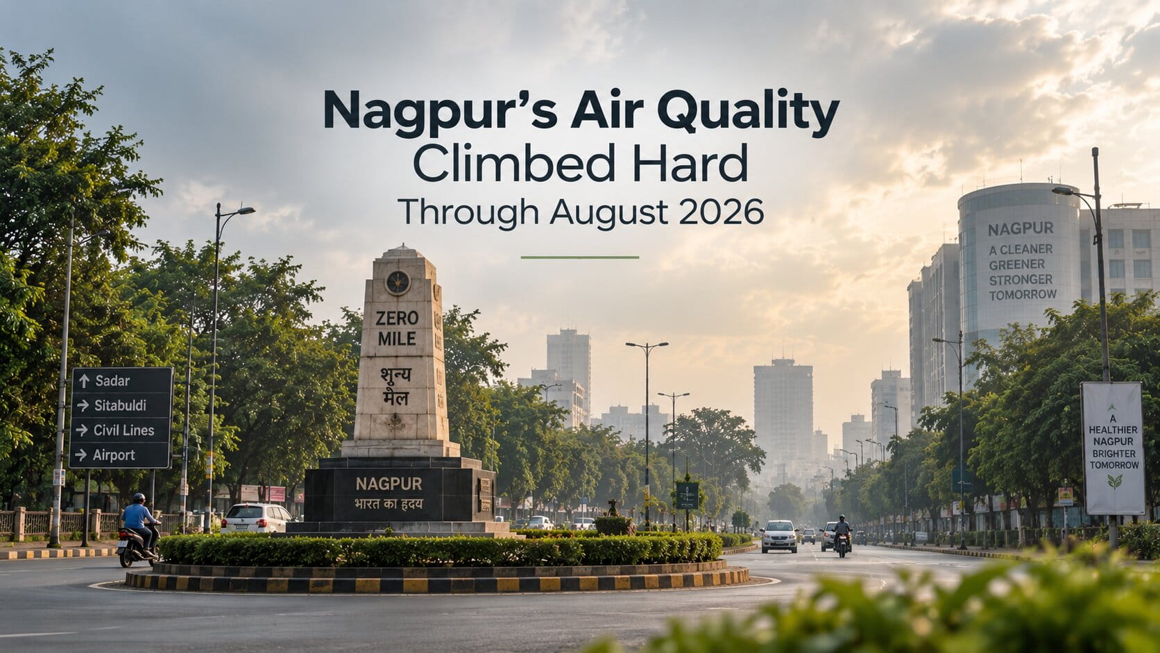 Nagpur's Air Quality Climbed Hard Through August 2026