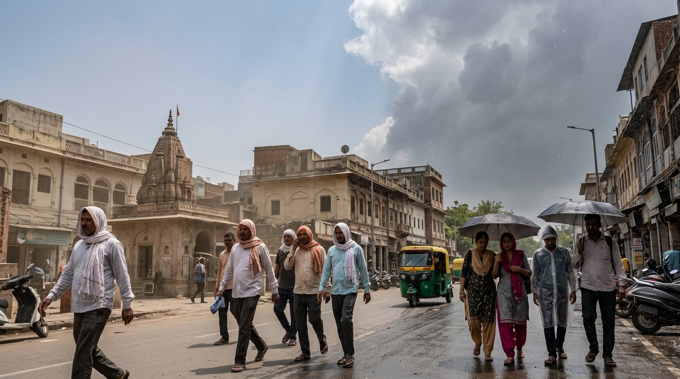 New Delhi's Brutal June-July Swing: From 45°C to Monsoon Lows