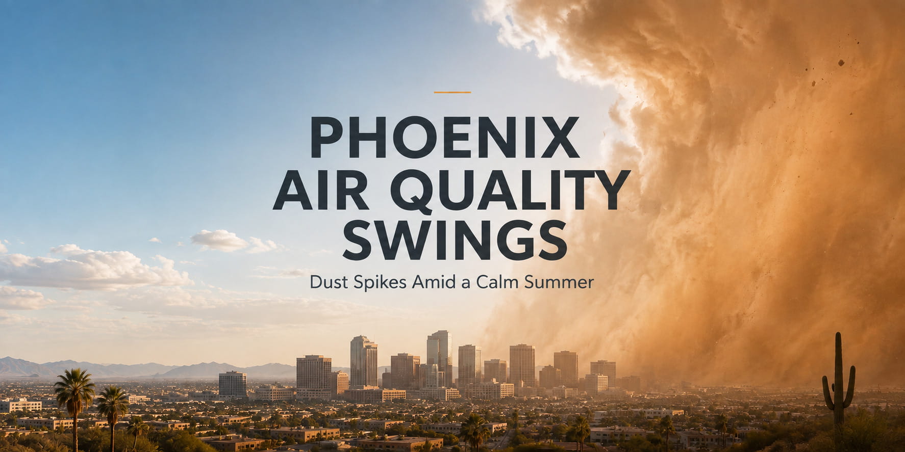 Phoenix Air Quality Swings: Dust Spikes Amid a Calm Summer