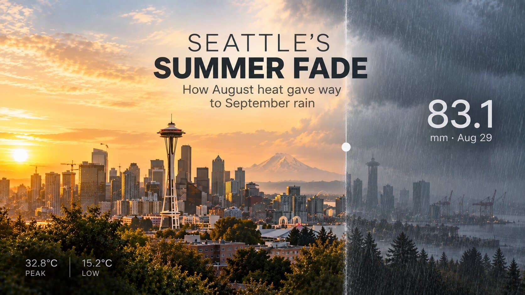 Seattle's Summer Fade: How August Heat Gave Way to September Rain